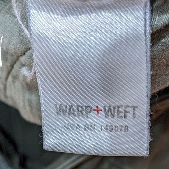 Women's Warp & Weft JFK NYC Weekday Skinny IVY Green Ankle Zipper Size 16x27 - Picture 7 of 7